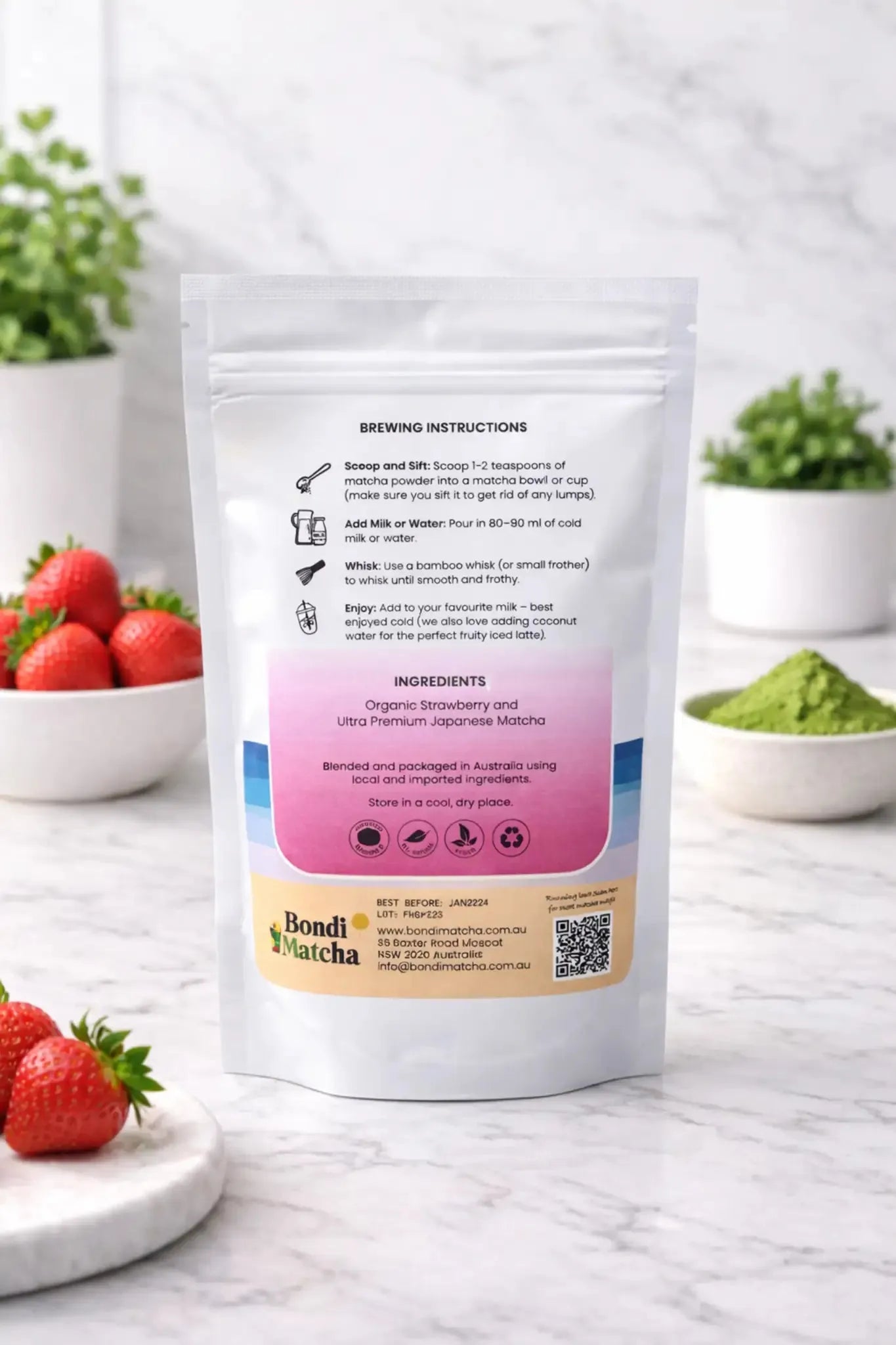 STRAWBERRY MATCHA - 100gm
