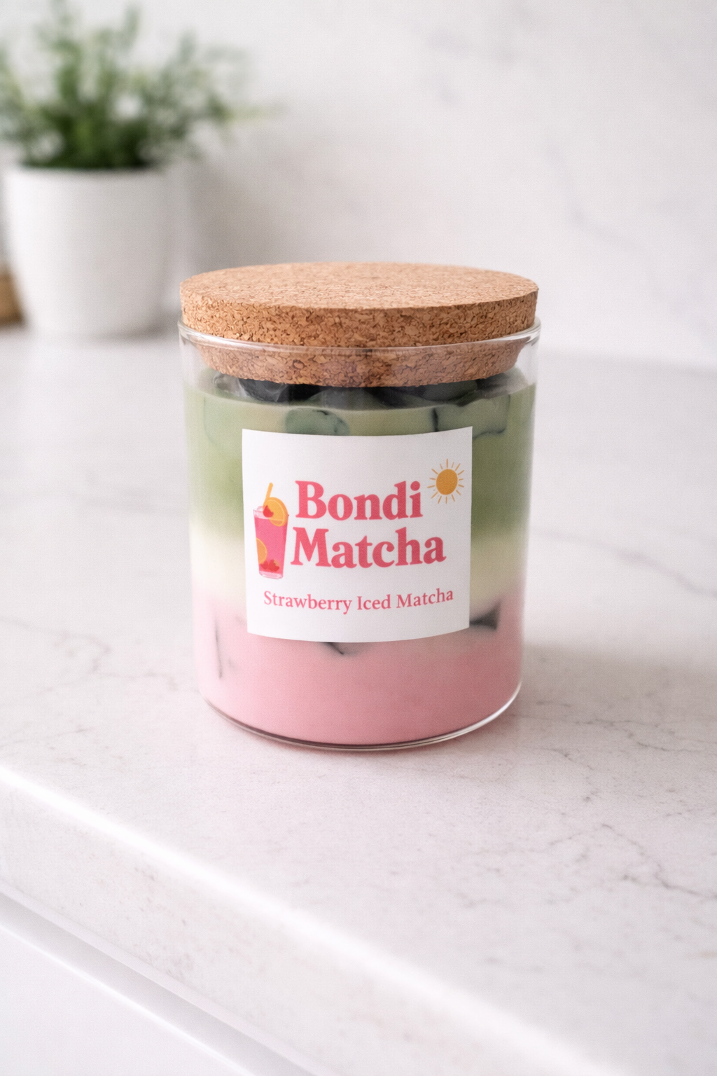 STRAWBERRY ICED MATCHA CANDLE